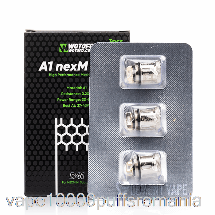 Bobine De Schimb Vape Romania Wotofo Nexmini 0.2ohm D41 A1 Bobine Nexmesh